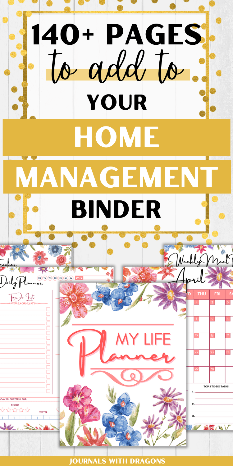 Best Life Planner & Journal Printables To Create Your DIY Home Management + Organization Planner