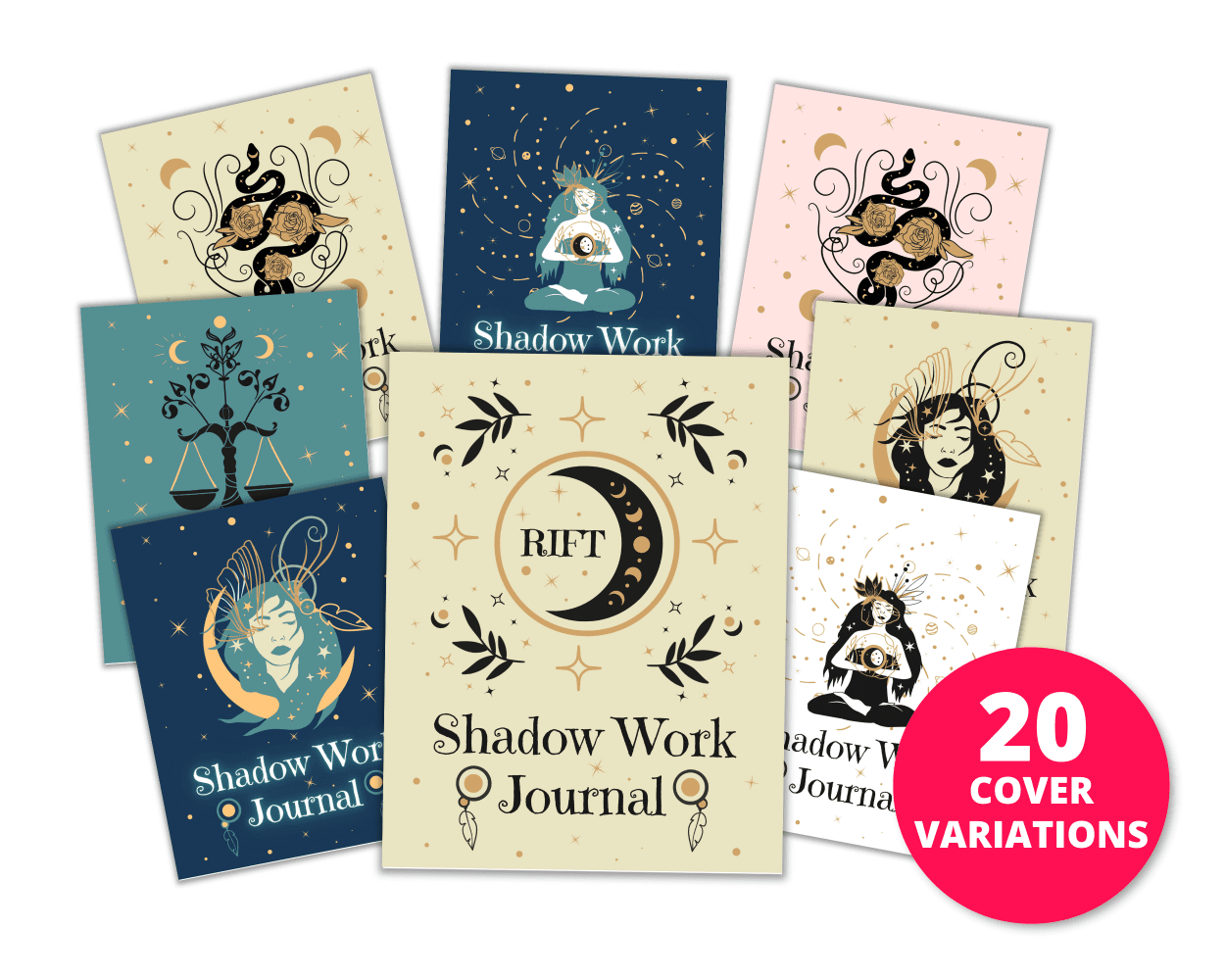 RIFT Shadow Work Printable Journal Kit Preview