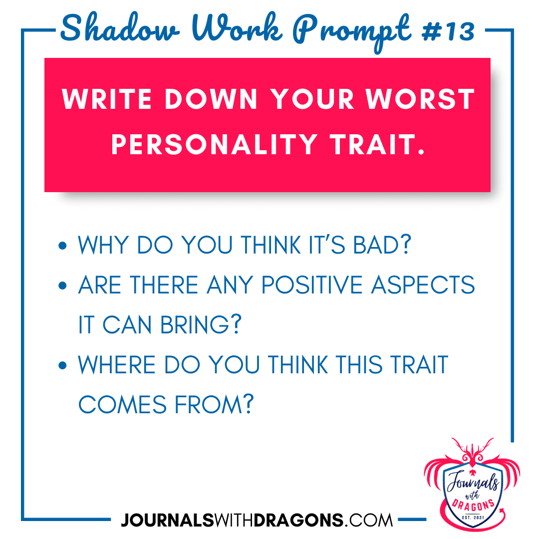 Shadow work journal prompts #13 sample