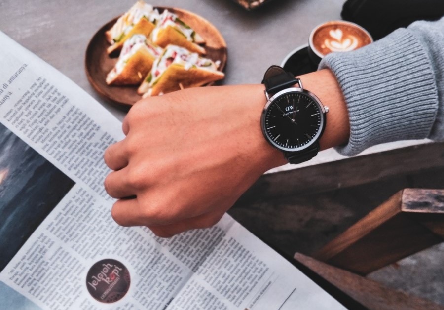 When To Use Positive Affirmations Heading Of Person Checking Wrist Watch