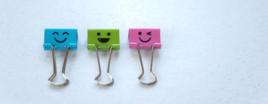 Benefits Of Gratitude Journaling Example Of Happiness Represented As Paper Clips With Smiley Faces
