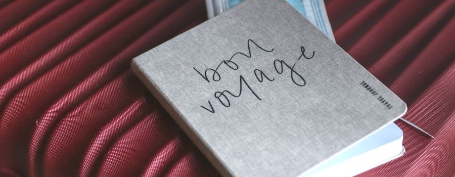 How To Journal For Beginners Example Of A Travel Journal On A Red Cloth